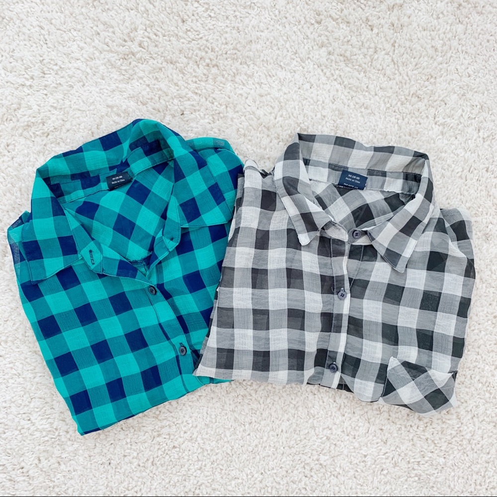 Faded Glory Sheer Tops BUNDLE